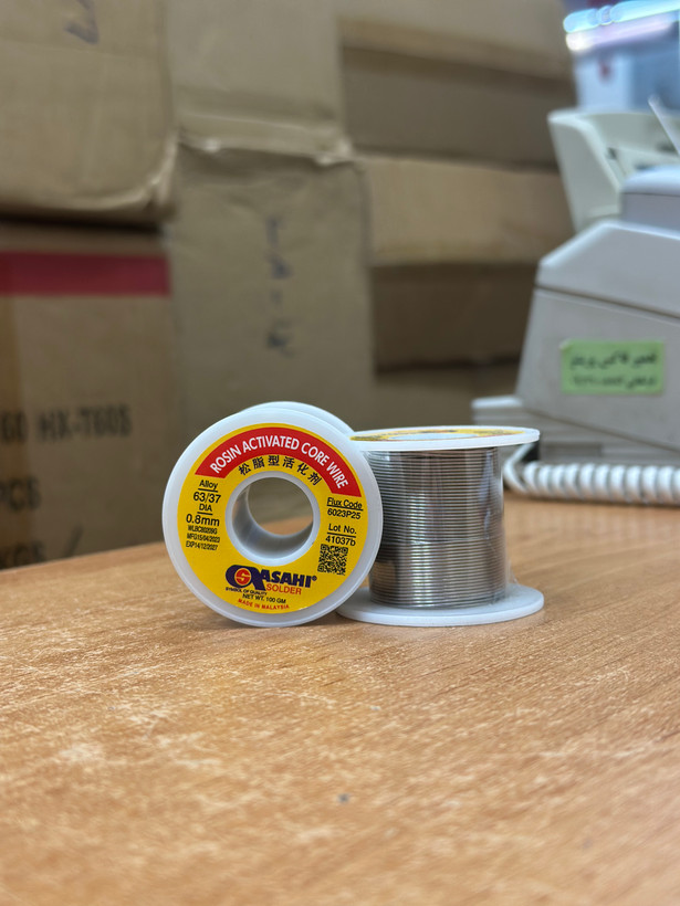 سیم لحیم آساهی 0.8 میلی متر 100 گرم