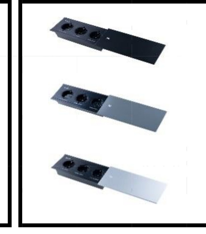 پریز کابینتی کشوئی توکار میلو کد 1031