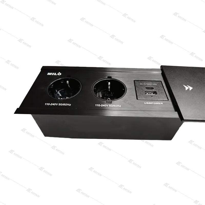 پریز کابینتی کشوئی توکار میلو کد 1032