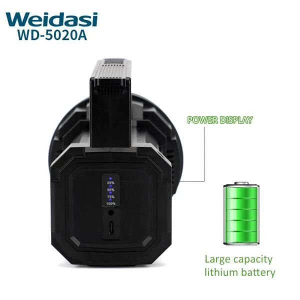 چراغ قوه شارژی ویداسی مدل WD-5020A