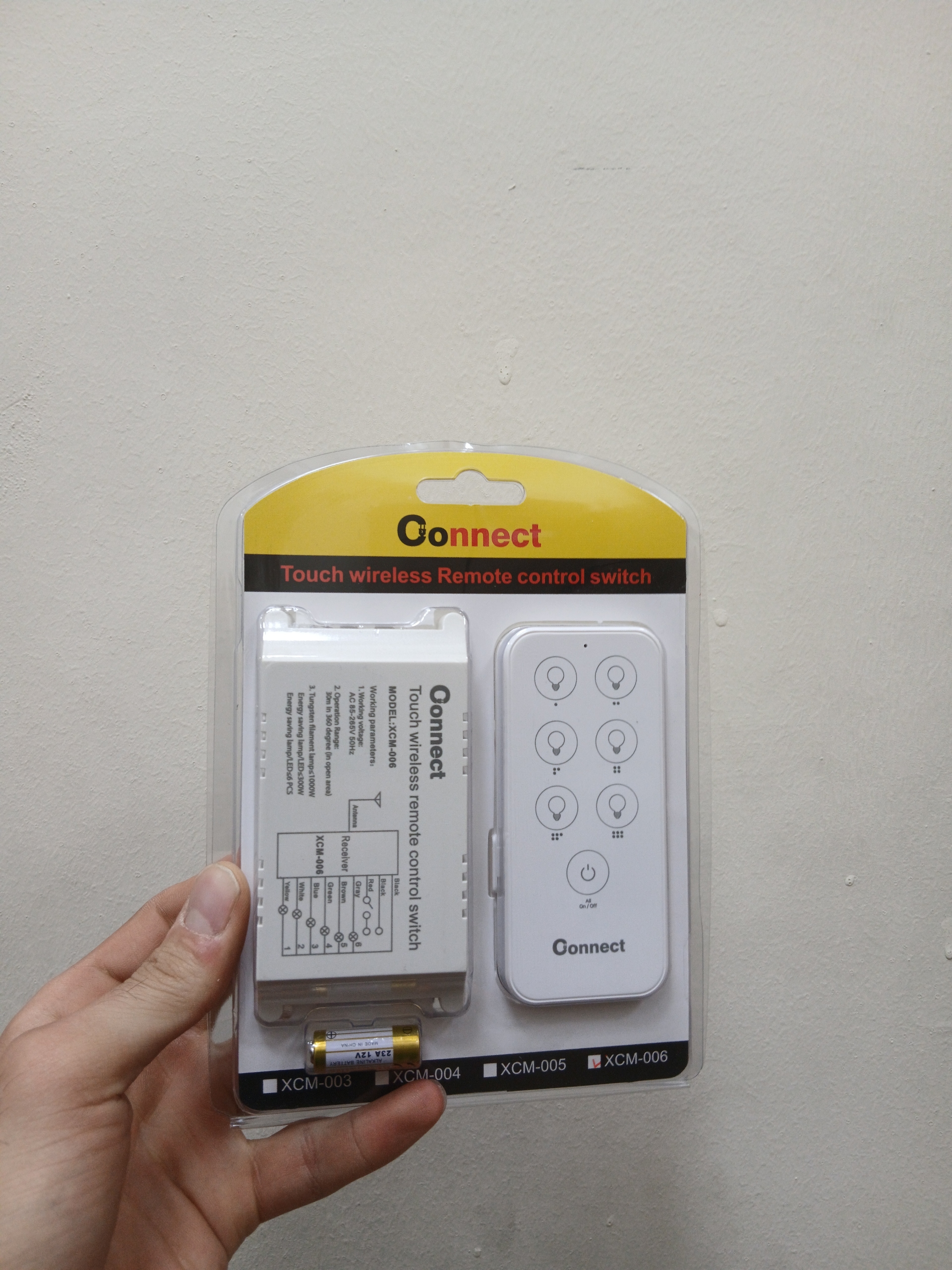 ریموت 6کانال لمسی کانکت مدل Xcm-006