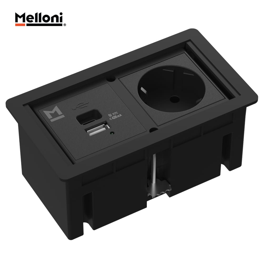 پریز کابینتی توکار ملونی مدل 10170